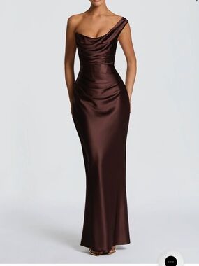 BABYBOO THALASSA MAXI DRESS - PLUM BROWN